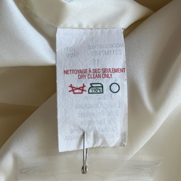 ZENOBIA Lightweight Lined Zip Front Jacket Made Canada Silk Blend Neutral Office - Picture 10 of 16